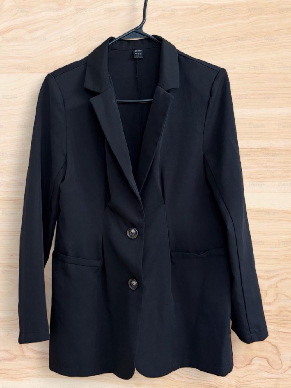 SHEIN Black Women's Tailored Blazer Jacket, small